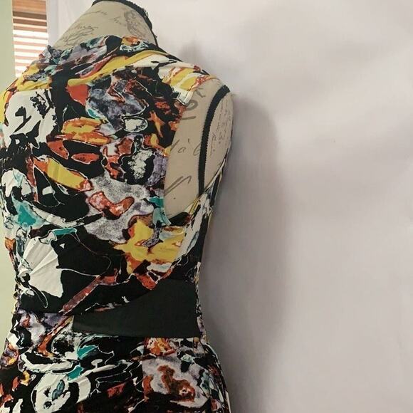 ANDREW MARC PRINT SURPLICE SHEATH DRESS SIZE‎ 10 - Picture 4 of 7